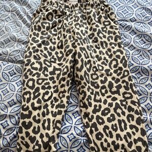 Leopard print sweatpants